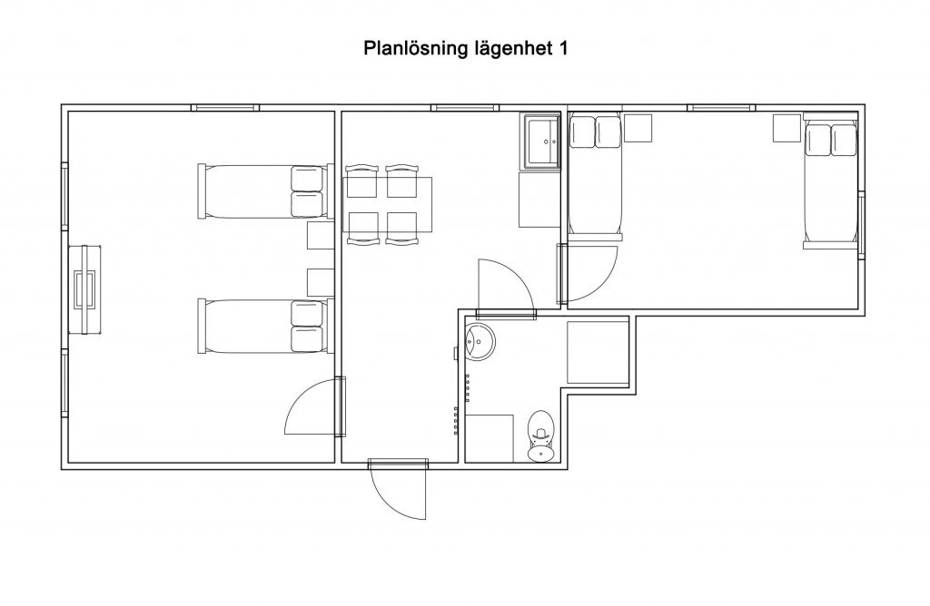 planlösning lägenhet 1