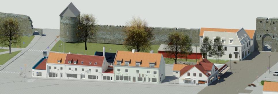 3d vy över Fastigheterna Björnen 1 och Björnen 2