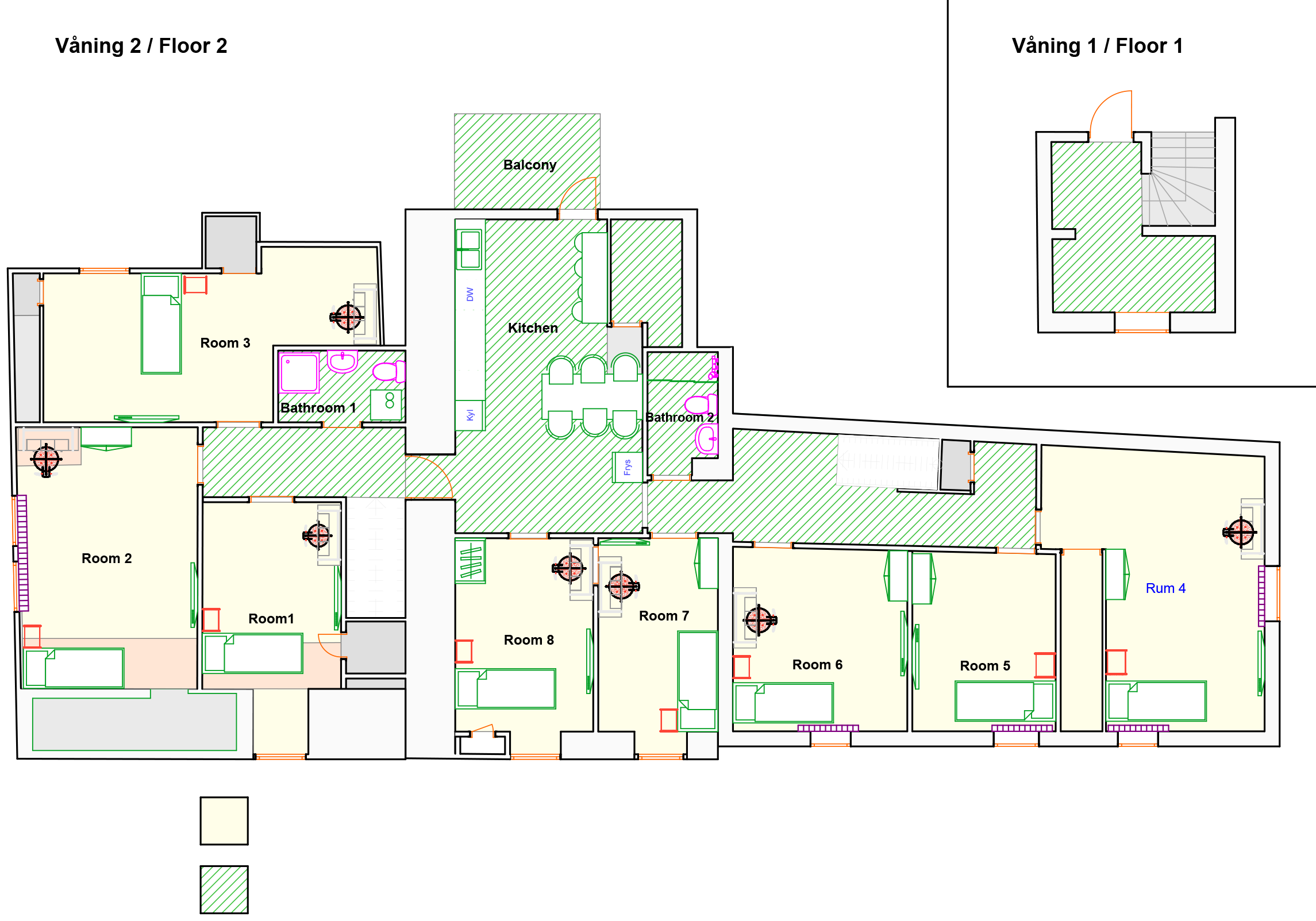 student rooms layout